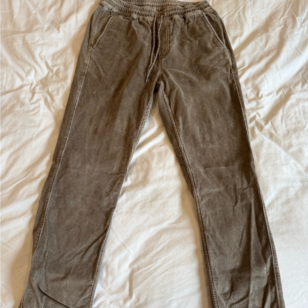 Faherty Men's Brown Corduroy Pants - Medium